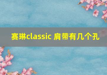 赛琳classic 肩带有几个孔